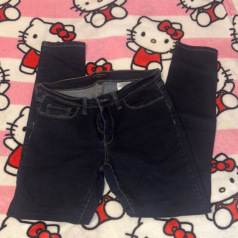 Banana Republic Blue Skinny Jeans Classic Style